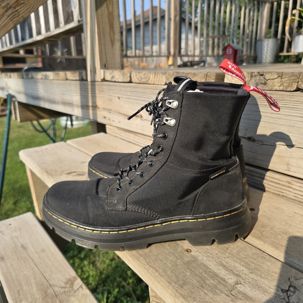 Dr Martens x Herschel comb II Black Slippery size 11M Tactical Boots Cordura